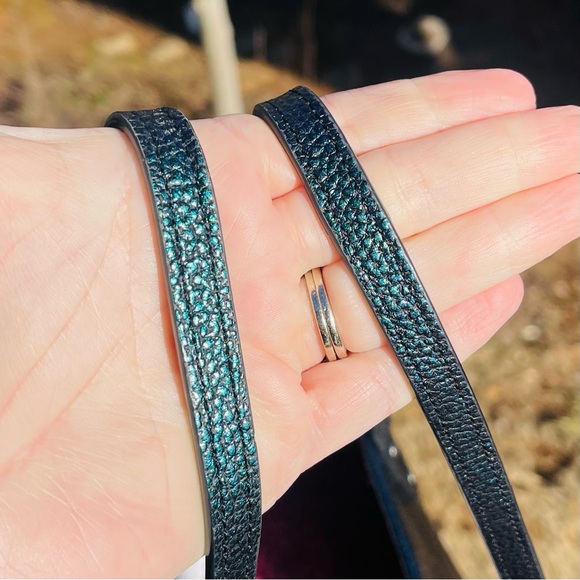 RARE COACH Hologram Metallic Petrol Large City Bag Tote Purple Green Teal Blue - Picture 13 of 16